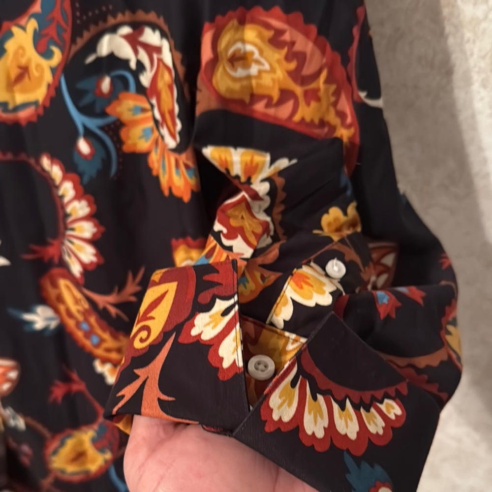 Chico's Floral Paisley Blouse size 18 - Picture 3 of 5